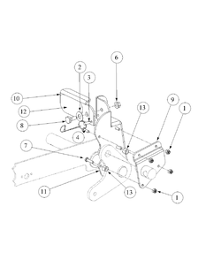 Optional And Standard Foot Pedal Deck Lift Diagram and Parts List for M54-KW 53AB5DBW150-23-HP Cub Cadet Lawn Tractor